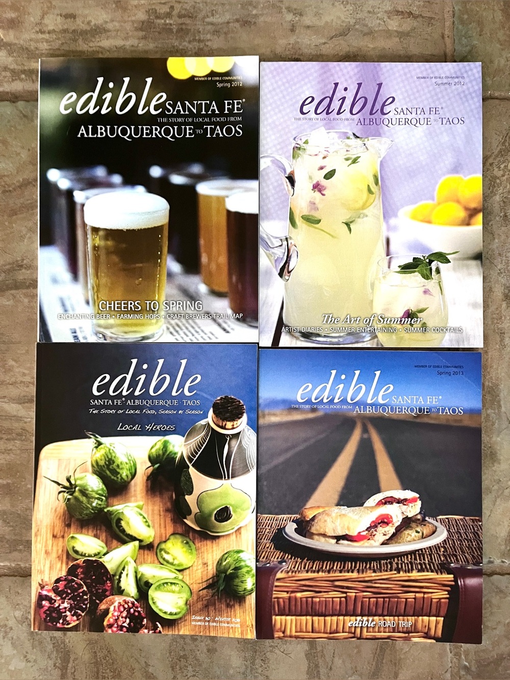 4 Issues of Edible Santa Fe, Albuquerque, Taos’ New Mexican Cuisine, YUM!